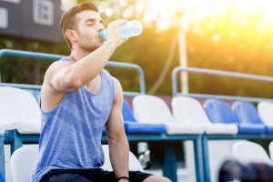 drinking water after exercise